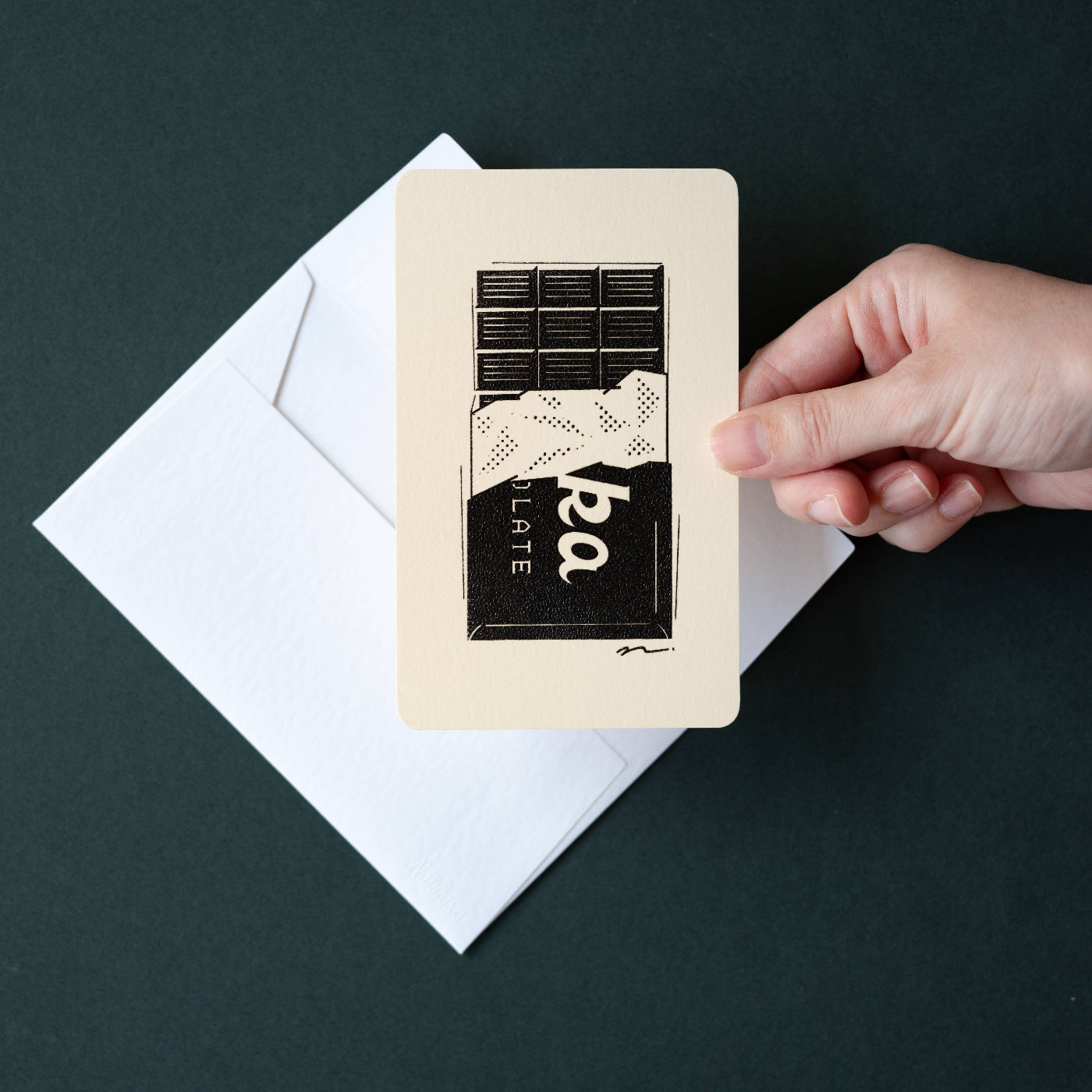 Handmade Embossed Card | Home Series: Chocolate