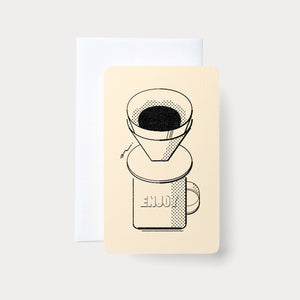 Handmade Embossed Card | Home Series: Coffee