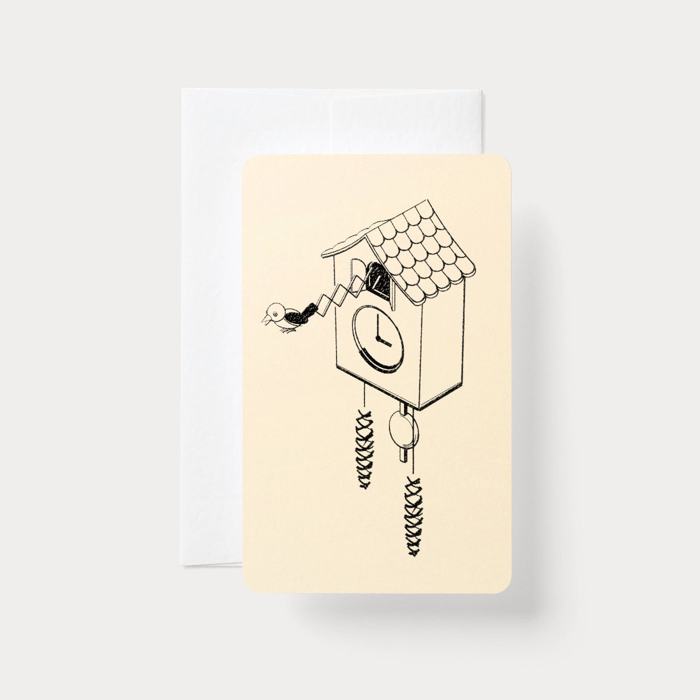 Handmade Embossed Card | Home Series: Cuckoo Clock