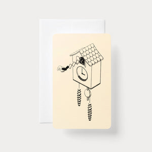 Handmade Embossed Card | Home Series: Cuckoo Clock