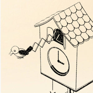 Handmade Embossed Card | Home Series: Cuckoo Clock