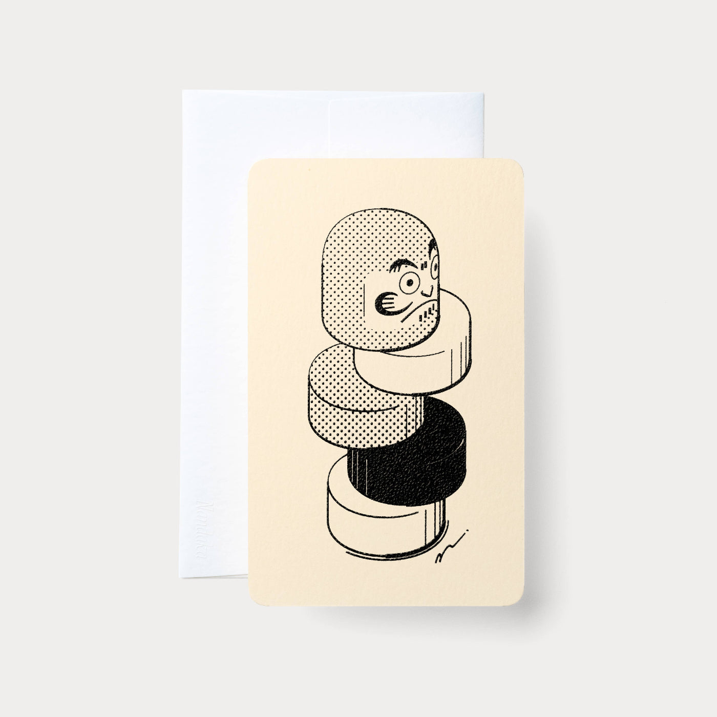 Handmade Embossed Card | Home Series: Daruma Otoshi