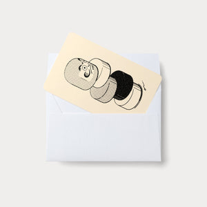 Handmade Embossed Card | Home Series: Daruma Otoshi
