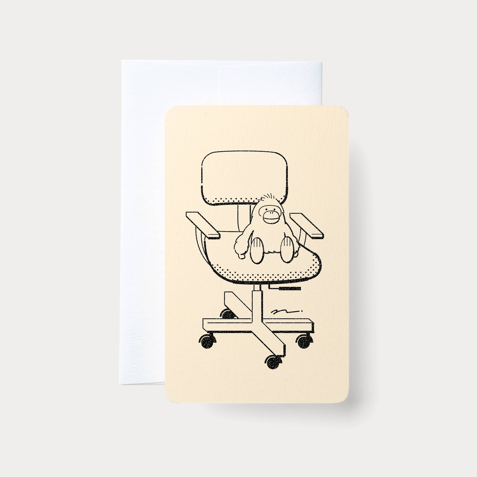 Handmade Embossed Card | Home Series: Desk Chair
