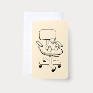 Handmade Embossed Card | Home Series: Desk Chair