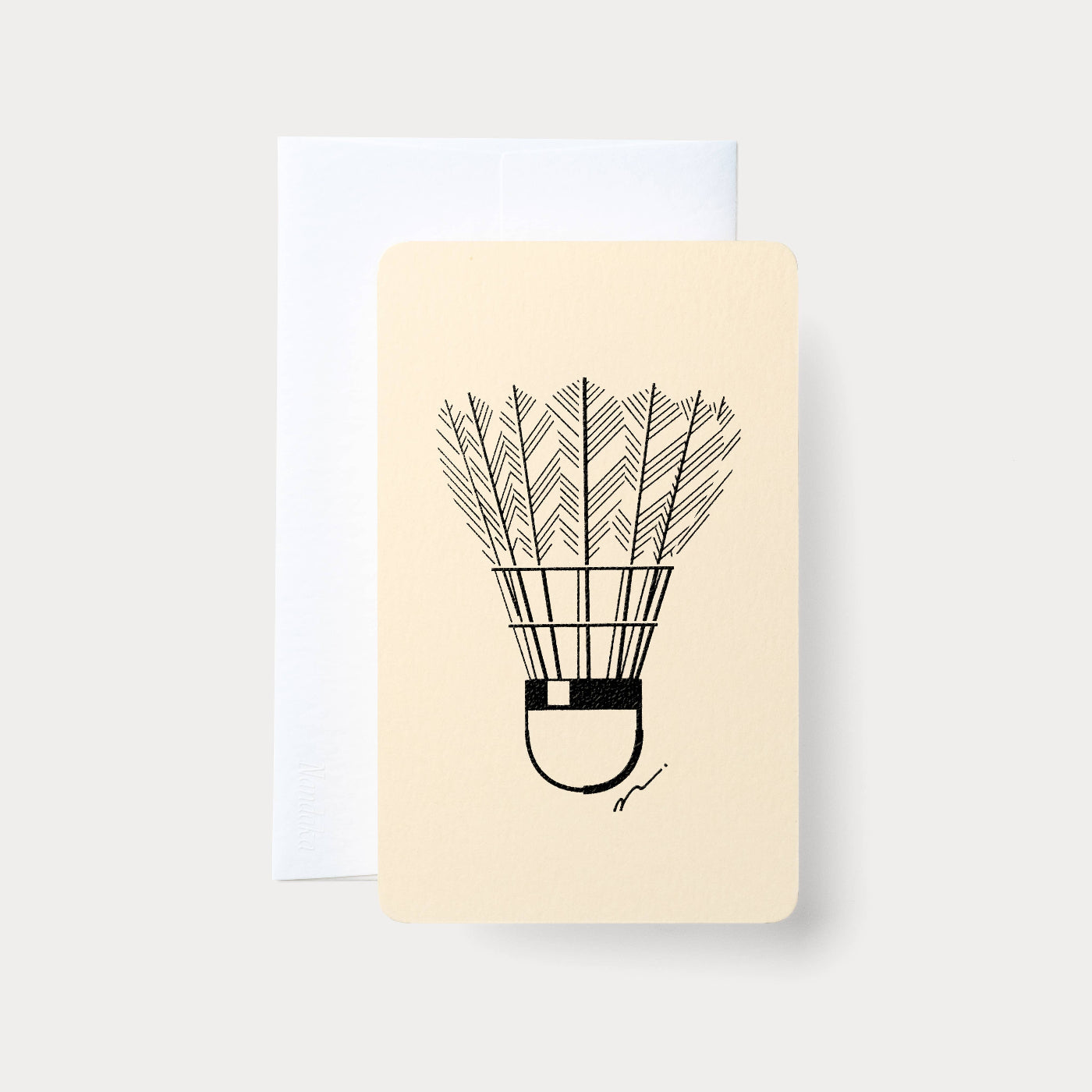 Handmade Embossed Card | Home Series: Shuttlecock