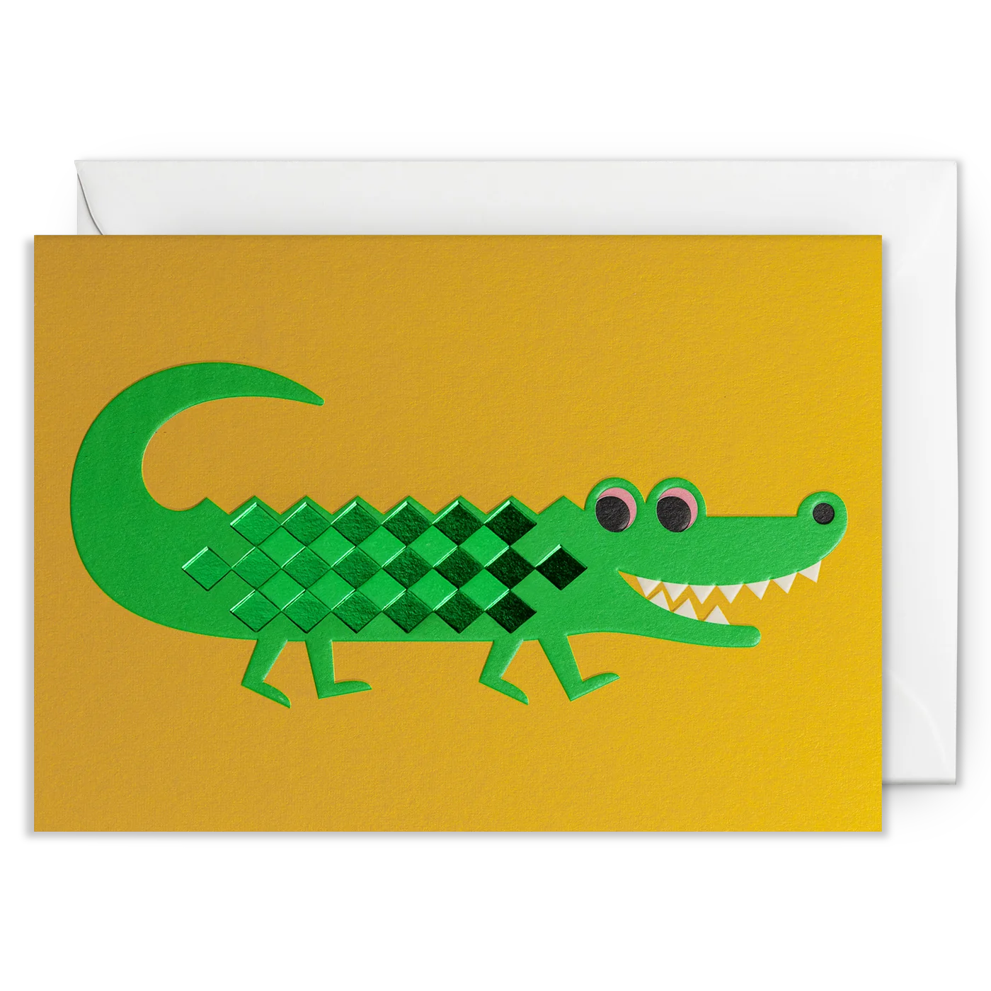 Happy Crocodile Greeting Card | Ingela P Arrhenius