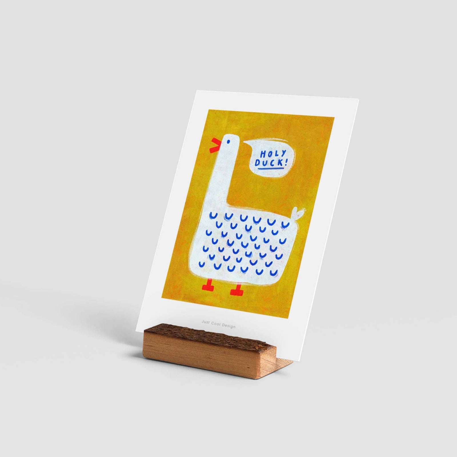 Holy Duck Art Print | Illustration card