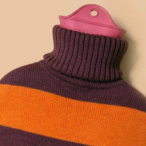 Hot Water Bottle with Knitted Cover