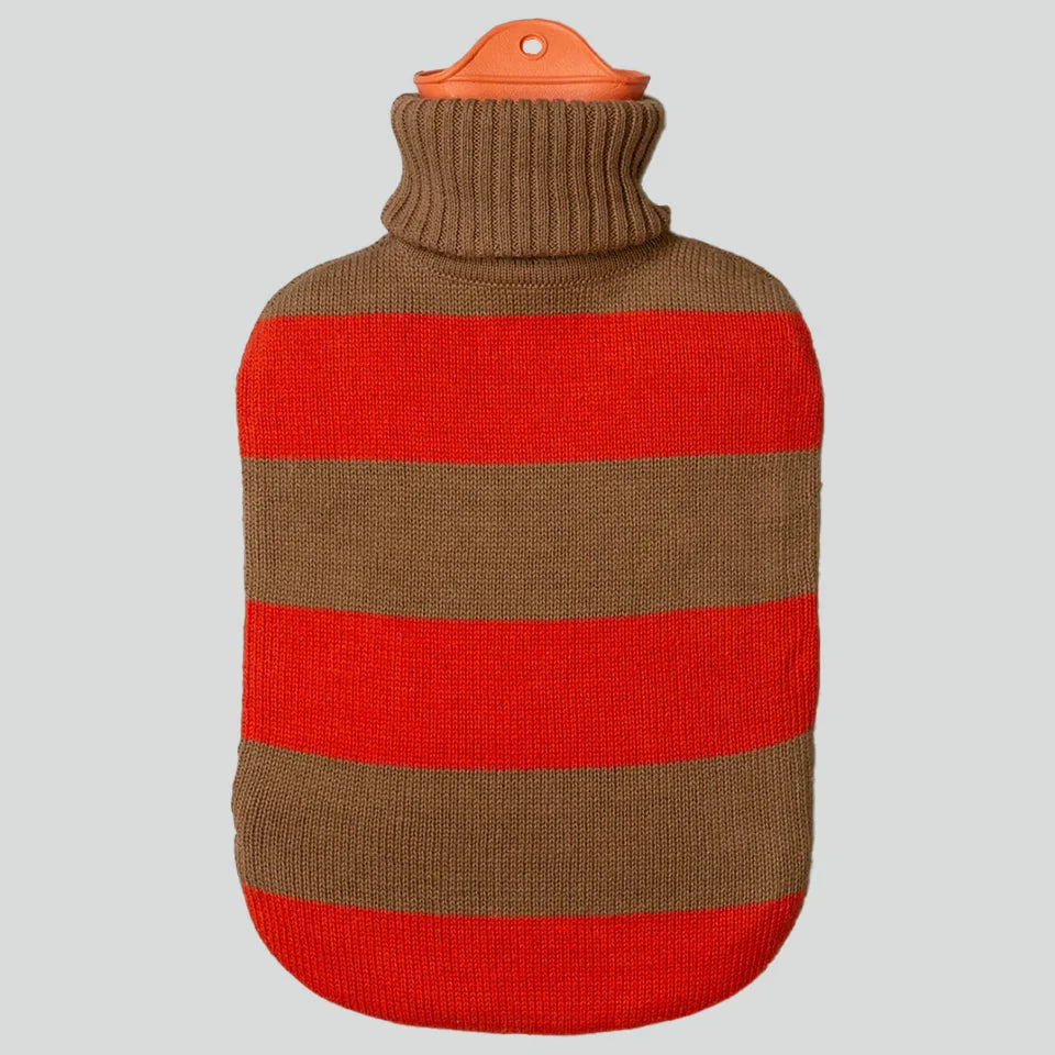 Hot Water Bottle with Knitted Cover