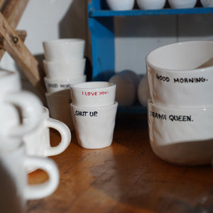 I Love You Espresso Cup