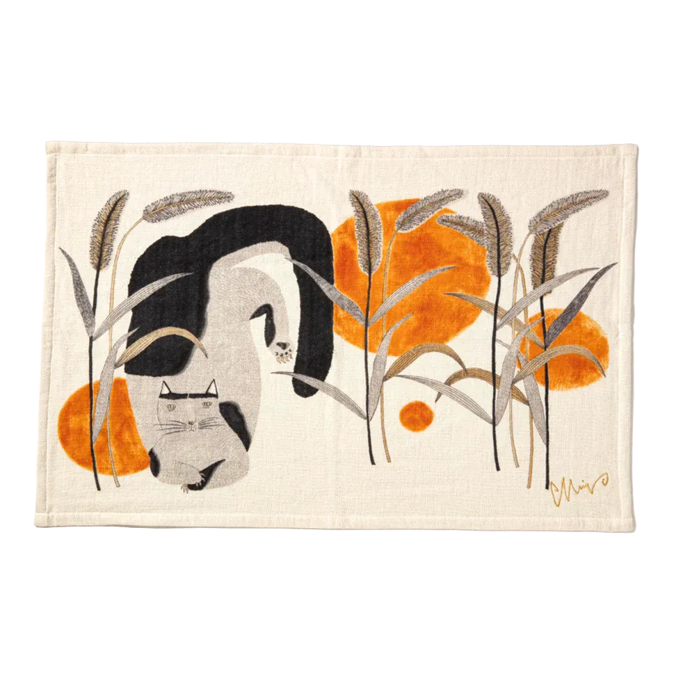 Imabari Tea Towel | Cat Grey