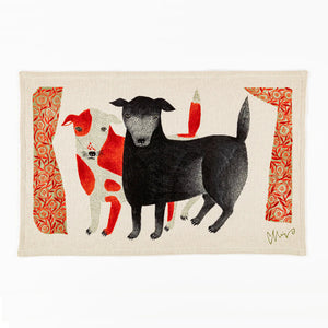 Imabari Tea Towel Dog Orange