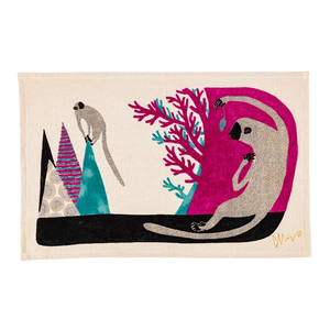 Imabari Tea Towel | Monkey Pink