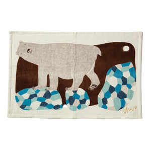 Imabari Tea Towel | Polar Bear Blue