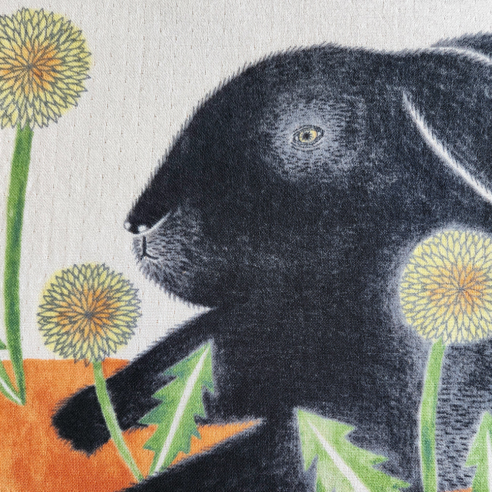 Imabari Tea Towel Rabbit Orange