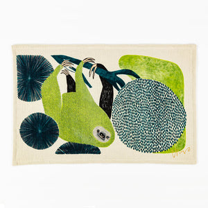 Imabari Tea Towel Sloth Green