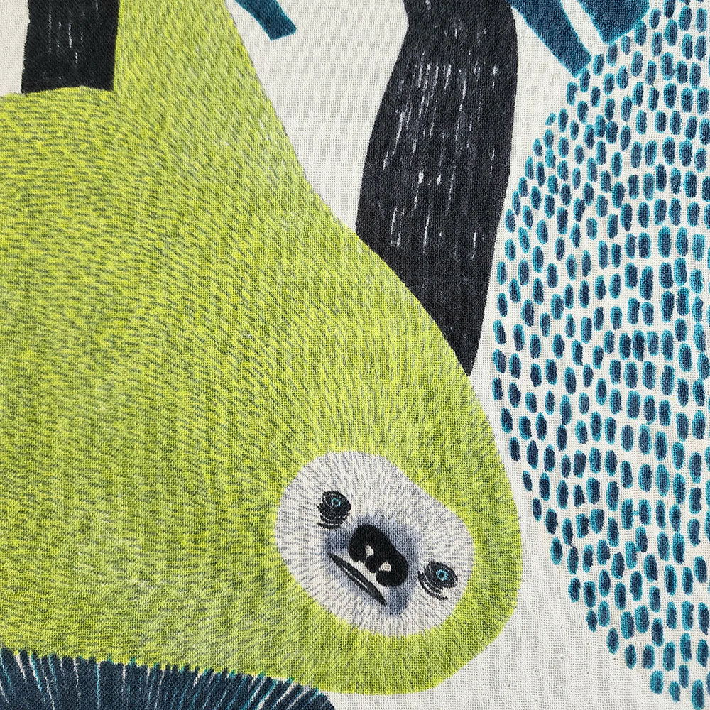 Imabari Tea Towel Sloth Green
