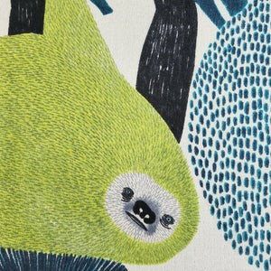 Imabari Tea Towel Sloth Green