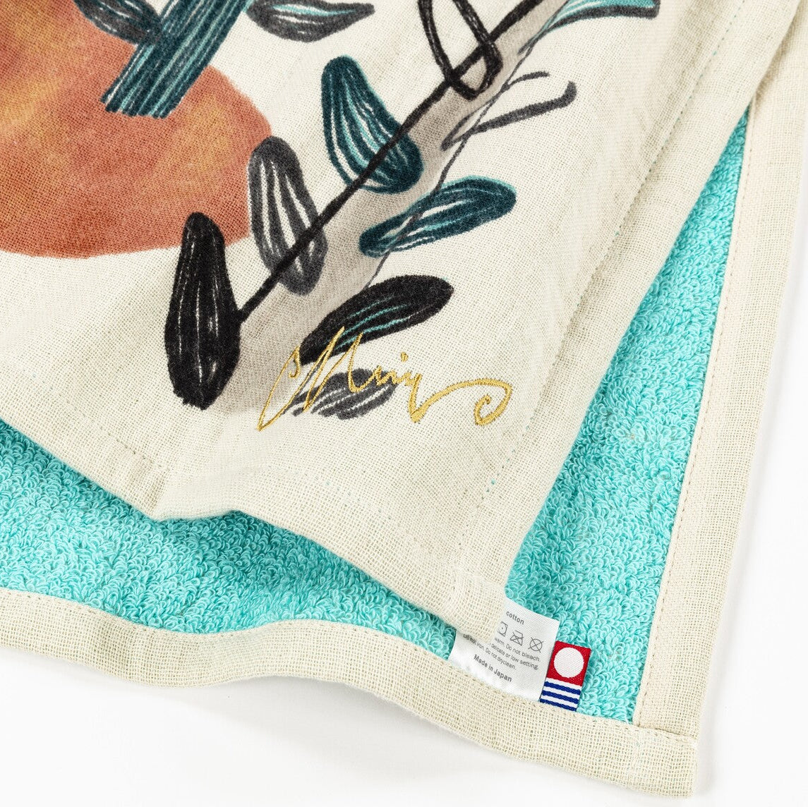 Imabari Tea Towel Wolf Blue