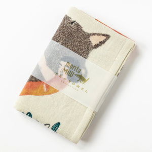 Imabari Tea Towel Wolf Blue