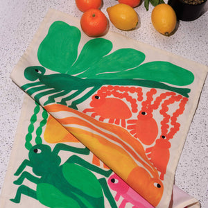 Insects Tea Towel by Liv Lee