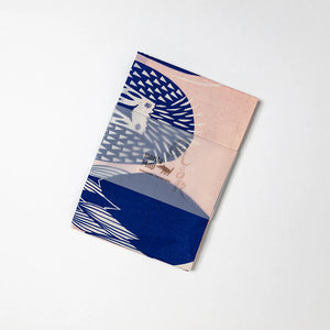 Japanese Fabric Gift Wrap/Scarf | Furoshiki | Komainu in the Garden