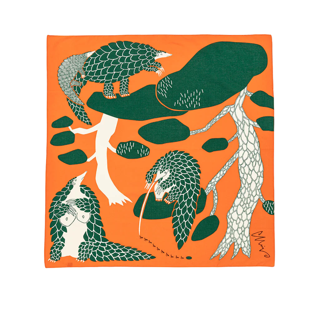 Japanese Fabric Gift Wrap/Scarf | Furoshiki | Pangolin Tree