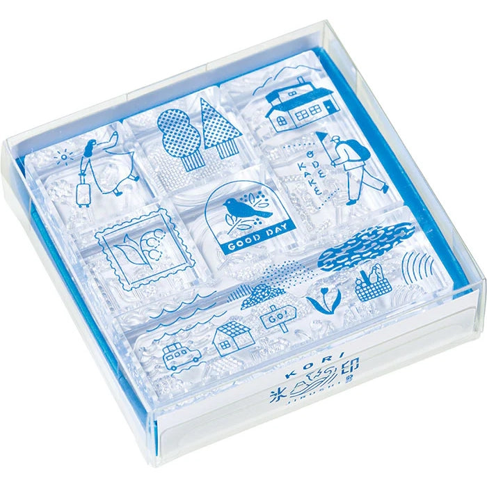 KORI JIRUSHI Ice Cube Stamp | 6pcs set | Trip