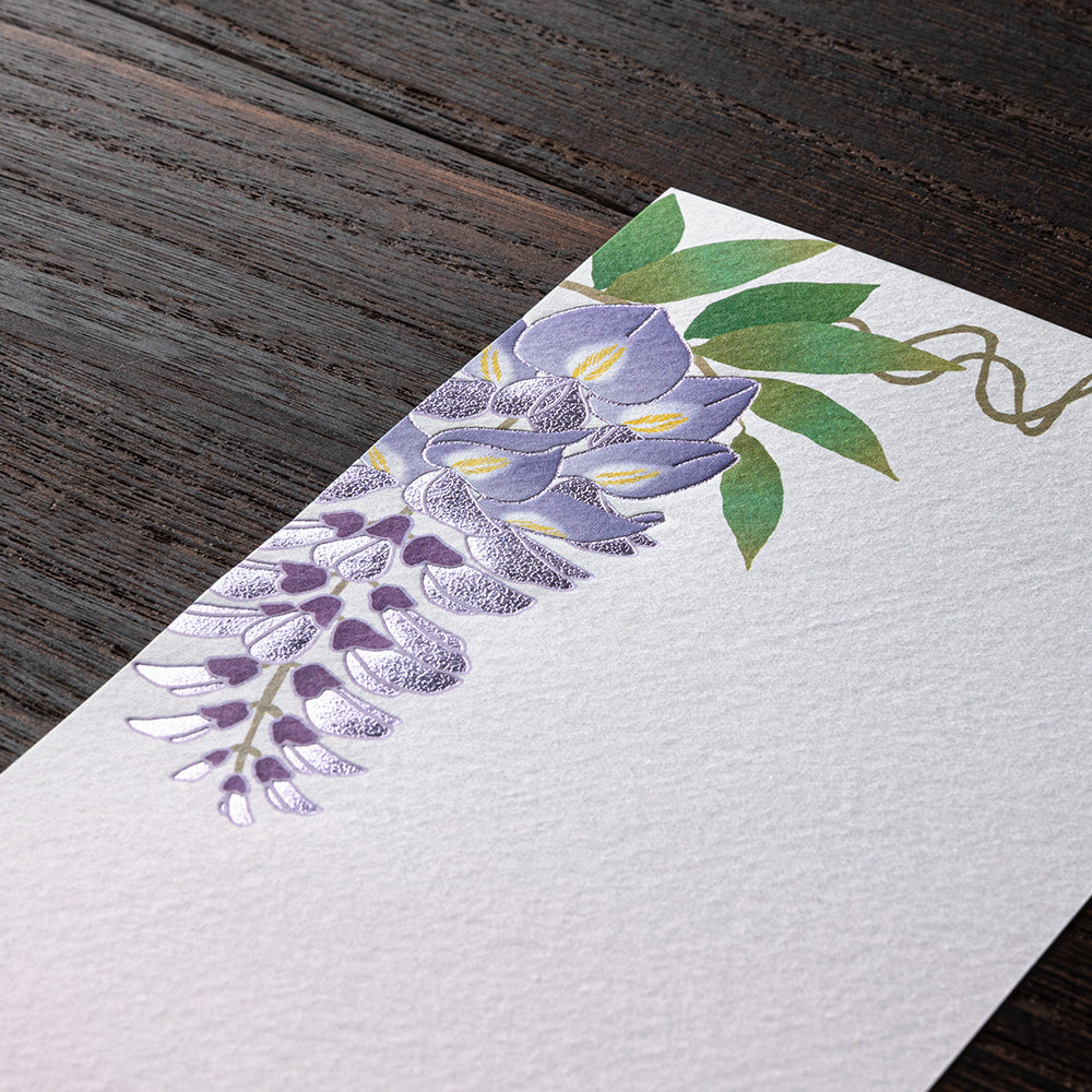 Kami Series Message Letter Pad | Wisteria