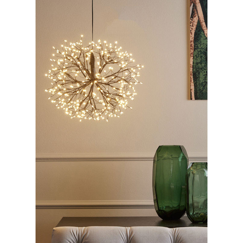 LED XMAS BALL 20CM BLACK 