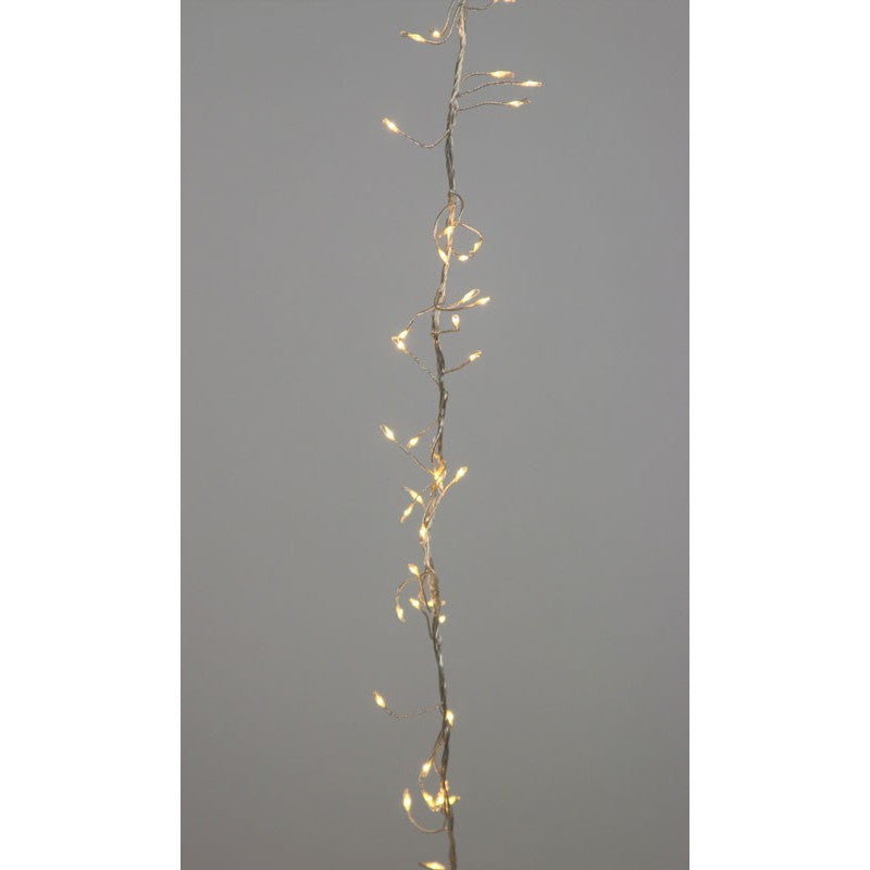 LED XMAS CLUSTER SILVER 3M
