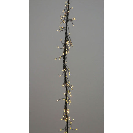 LED XMAS DOUBLE CLUSTER BLACK 6M
