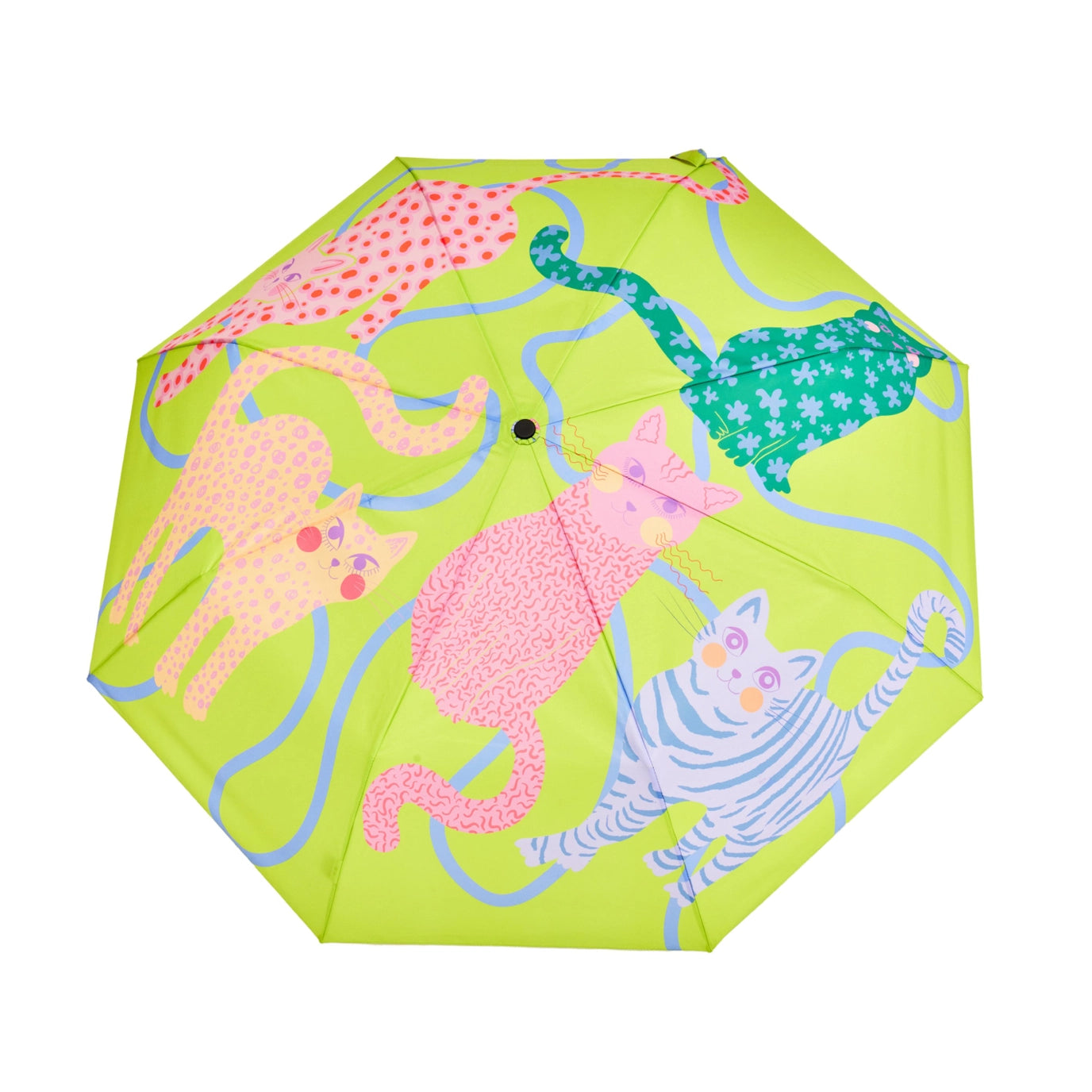 Lime Arty Cats | Duck Umbrella