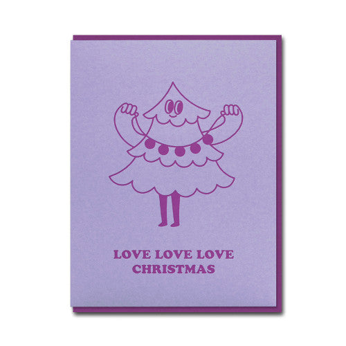 Love Love Love Christmas Card | Doodles Xmas