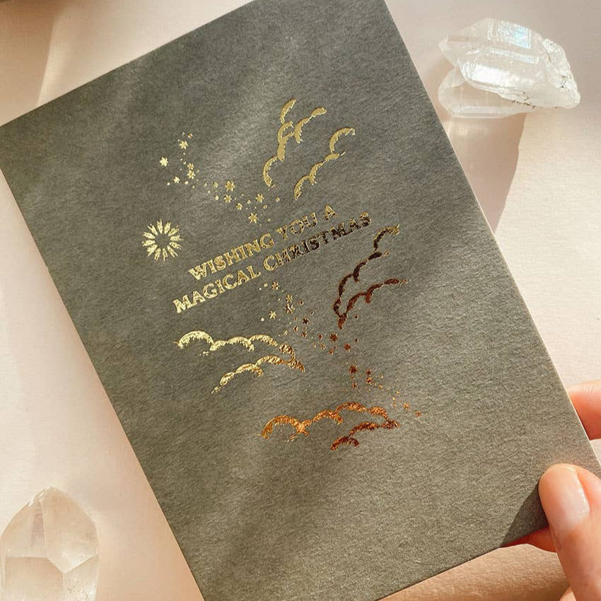 MAGICAL CHRISTMAS GREEN | POSTCARD | LIMITED GOLD EDITION