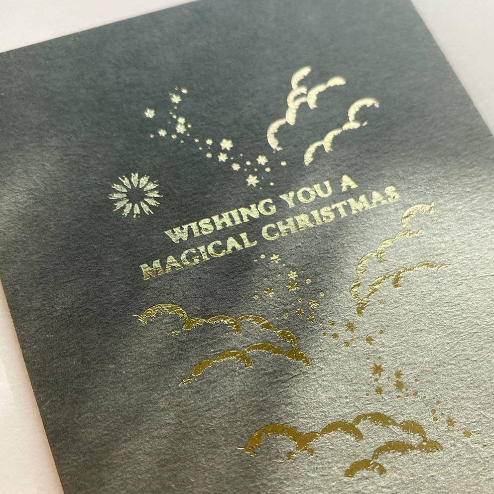 MAGICAL CHRISTMAS GREEN | POSTCARD | LIMITED GOLD EDITION