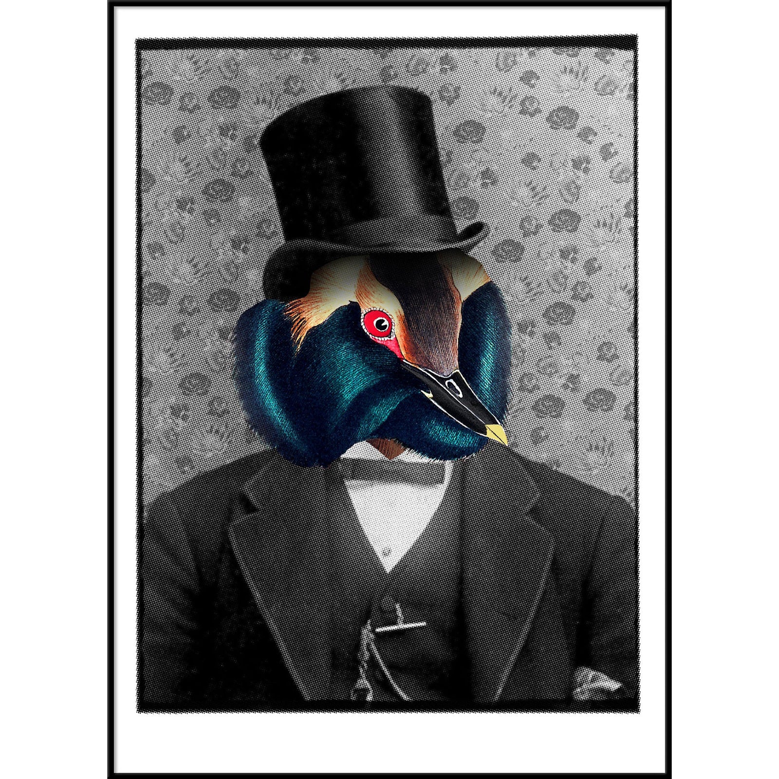 MONSIEUR CLAUDIO | 30x40cm | BLACK ALU FRAME