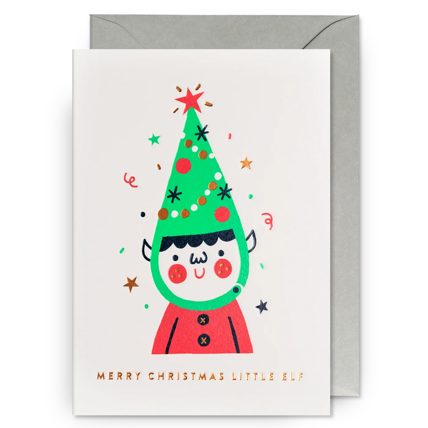 Merry Little Elf | Christmas Card | Linzie Hunter