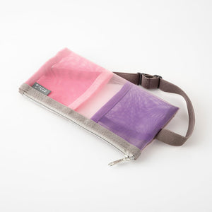 Mesh Book Band Pen Case | Pink