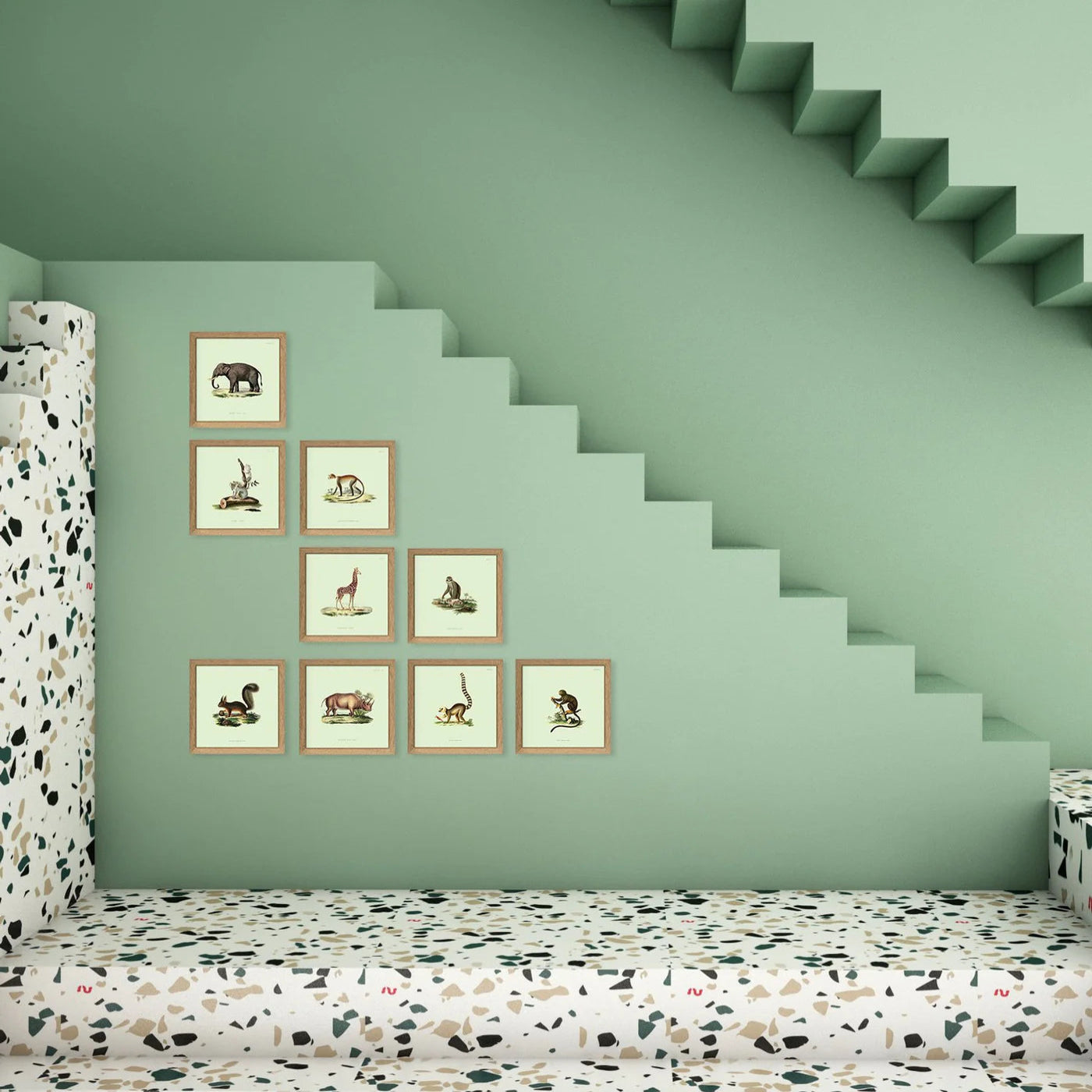 ELEPHANT | 15x15cm | OAK FRAME