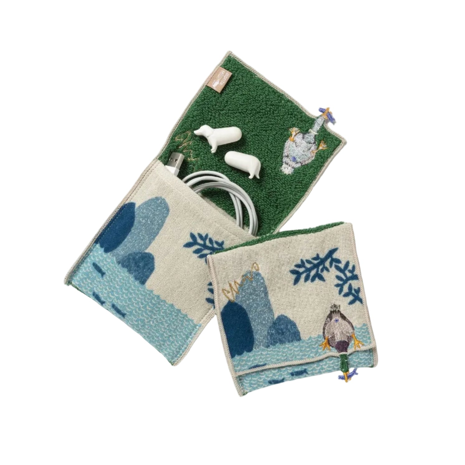 Mini Fabric Pouch Duck