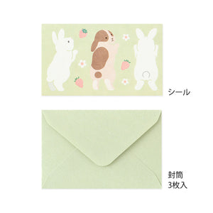 Mini Letter Set with Stickers Hungry Rabbit