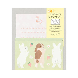 Mini Letter Set with Stickers Hungry Rabbit