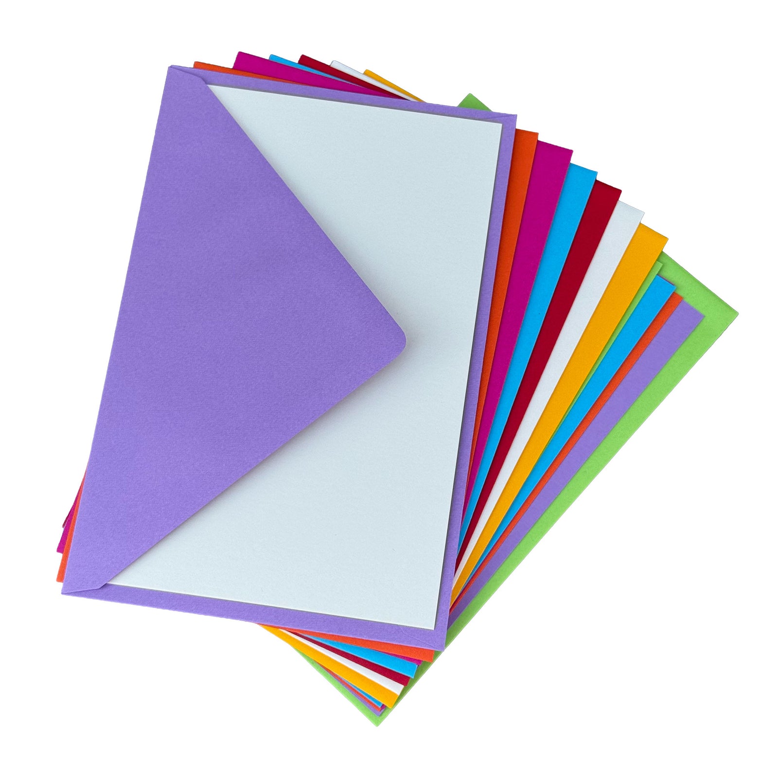 Mixed Colours Vellum Cards & Envelopes Set | 9.5 x 14.5 CM