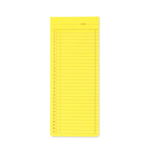 Monthly Sticky Memo Pad Yellow