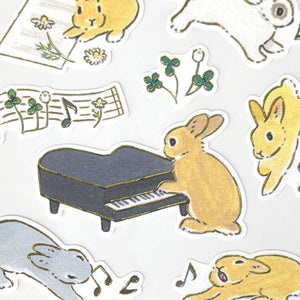 Music Rabbits Sticker