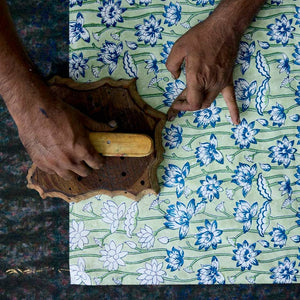 Organic Cotton Tote Bag | Lotus Indigo