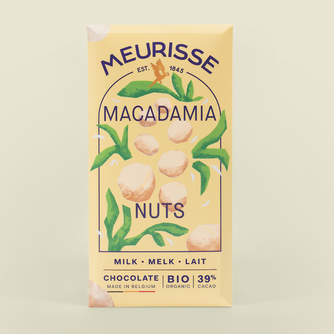 Organic Milk Chocolate with Macadamia Nuts
