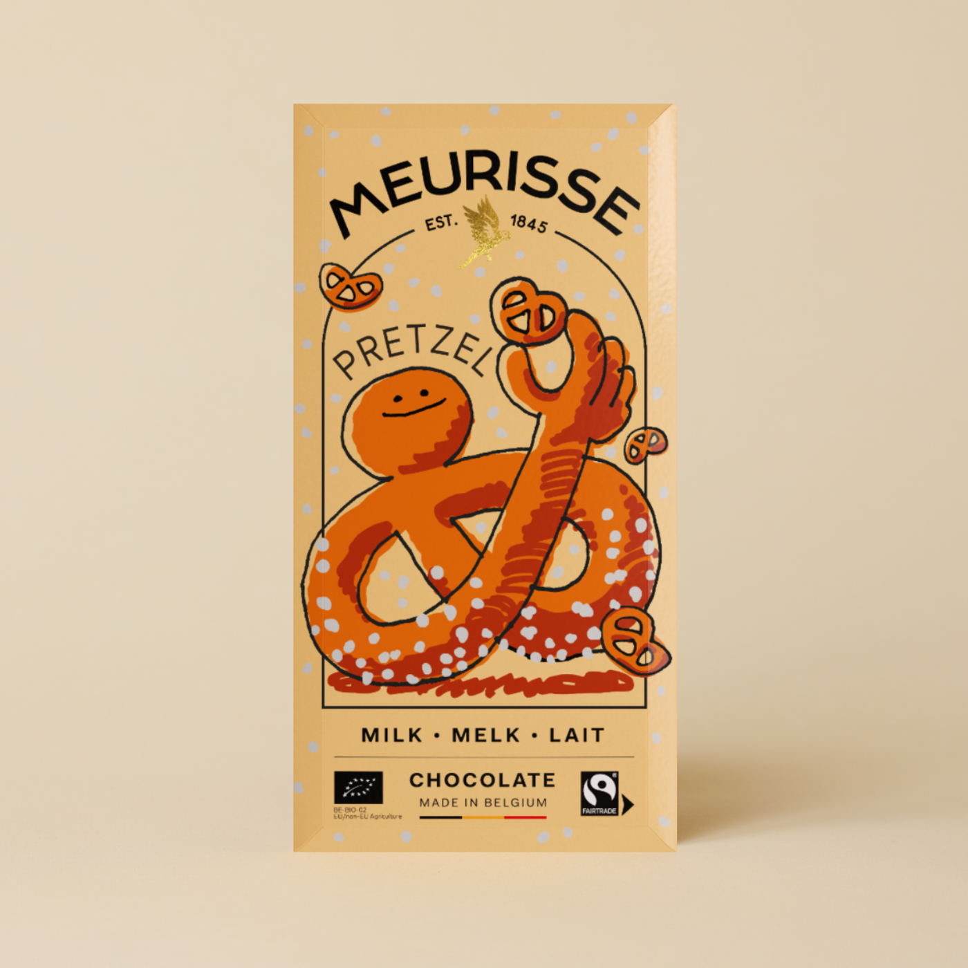 Organic Milk Chocolate with Pretzels